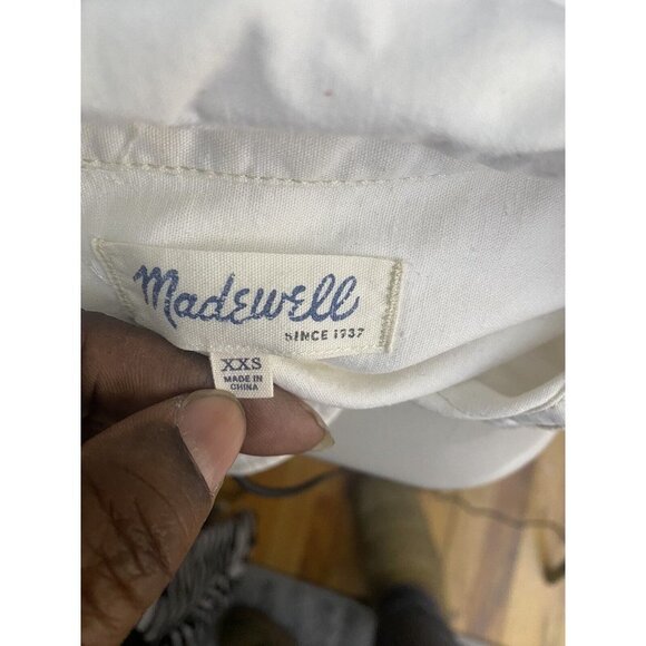 Madewell Womens Button Up 3/4 Sleeve Side Button Shirt Size XXS - Picture 4 of 8